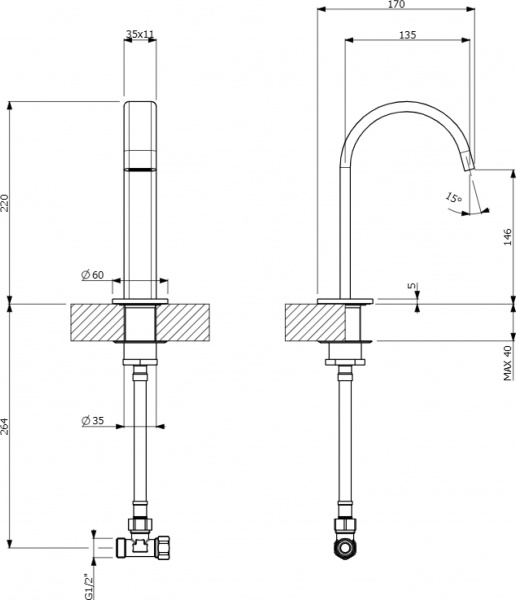  Villeroy & Boch Dawn TVW10612015161  