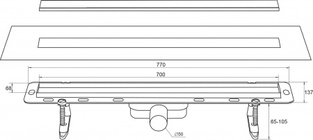 ������� ����� Winkiel Ekoline Vetro White WDO-700-09-4410