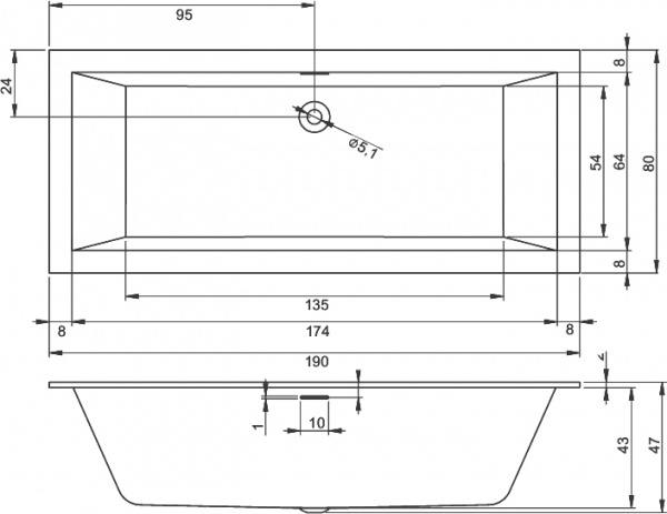   Riho Rething Cubic 19080