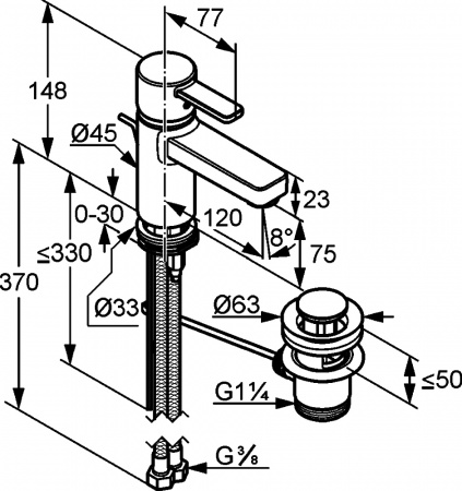  Kludi Zenta XL 382600575  