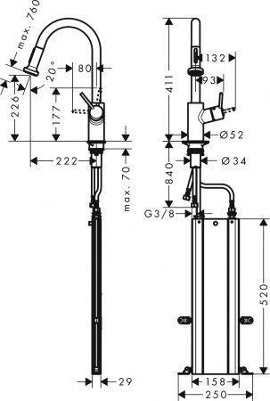  Hansgrohe Talis M52 73863000   , 
