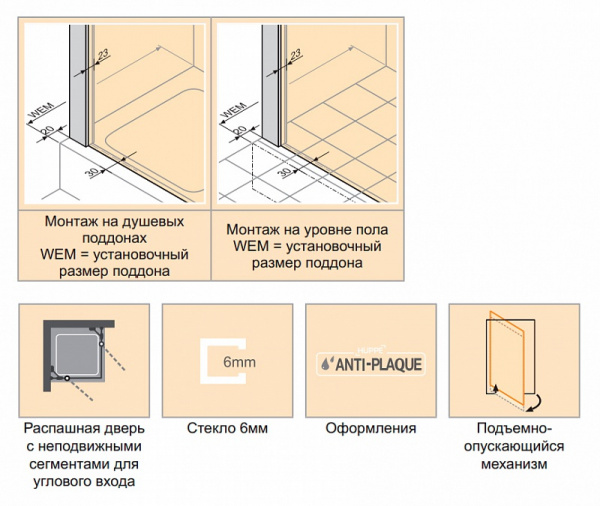   Huppe Design victorian 90x90 Frozen Grace
