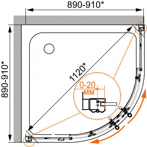   Cezares Retro scorrevole R2 90 PP G