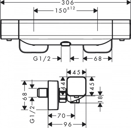  Hansgrohe Ecostat E 15773000  