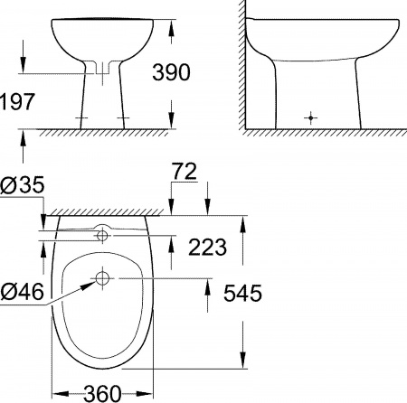   Grohe Bau Ceramic 39432000