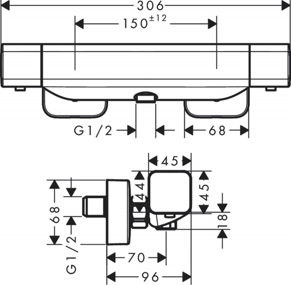  Hansgrohe Ecostat E 15773000  