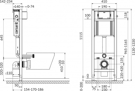     Cersanit Aqua P-IN-MZ-AQ40-QF