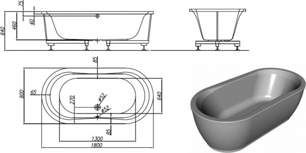   Kolpa San Libero 5035-01 180x90