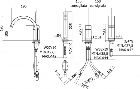  Paffoni Tango TA040CR   , 