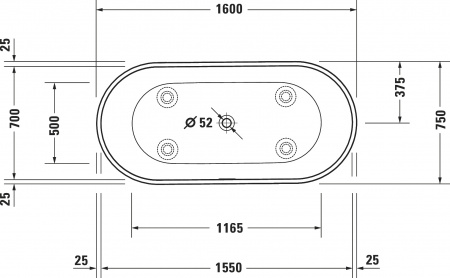 ����� �� �������������� ����� Duravit D-Neo 700477000000000