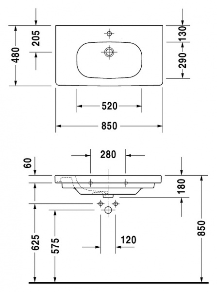  Duravit D-code 03428500002