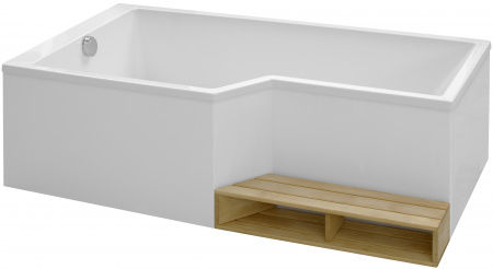 Акриловая ванна Jacob Delafon Bain-Douche Neo 180x90 L + слив-перелив Акриловая ванна Jacob Delafon Bain-Douche Neo 180x90 L + слив-перелив