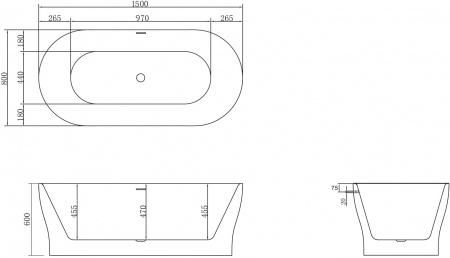   BelBagno BB405-1500-800 150x80