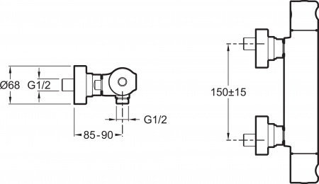  Jacob Delafon Singulier E10872-CP  
