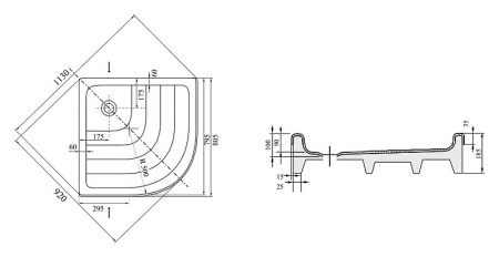 ������ ��� ���� Ravak Ronda-80 EX