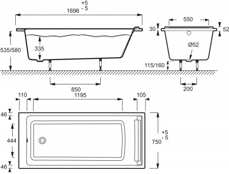   Jacob Delafon Spacio 17075  