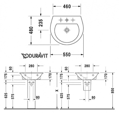 �������� Duravit Darling New 2621550000 (55 ��)