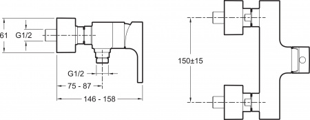  Jacob Delafon Strayt E45371-CP  