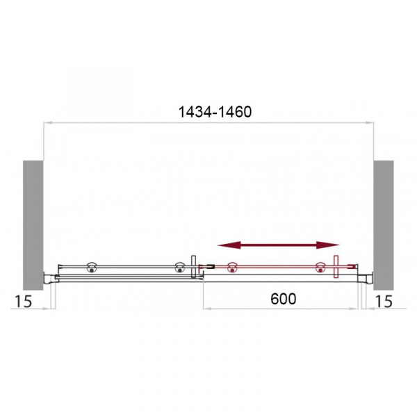 ������� ����� BelBagno Uno BF 1 145 P Cr