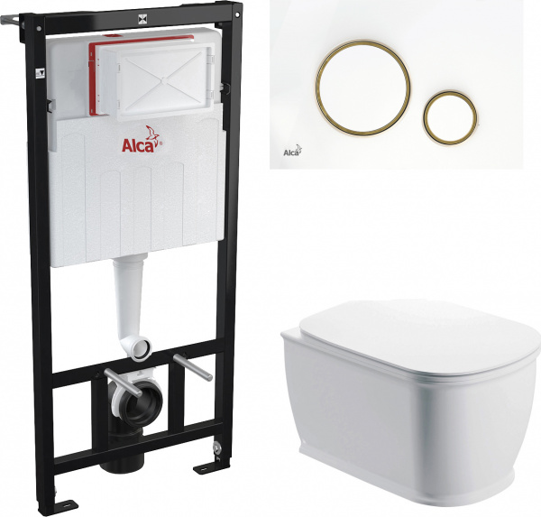 �������� ������ ��������� BelBagno Prado BB10150CH � ������� + ����������� AlcaPlast Sadromodul AM101/1120-0001 + ������ ����� AlcaPlast THIN M775 ����� / ������