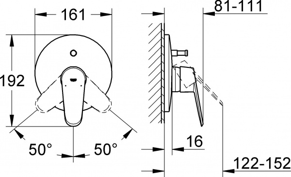  Grohe Eurodisc Cosmopolitan 19548002    