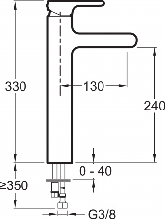  Jacob Delafon Singulier E10861-CP  