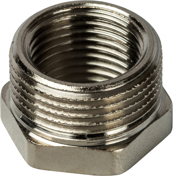 Футорка Stout SFT-0029 3/4"x1/2" никелированная Футорка Stout SFT-0029 3/4"x1/2" никелированная