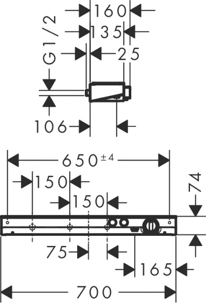  Hansgrohe ShowerTablet Select 13184400  ,  - 