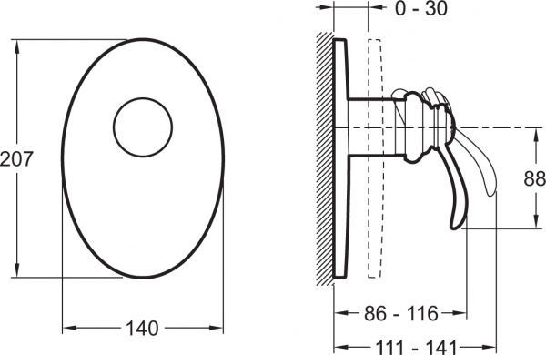  Jacob Delafon Fairfax E98710-CP  