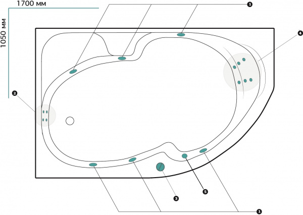   Marka One Diana 011710 , 170x105 L