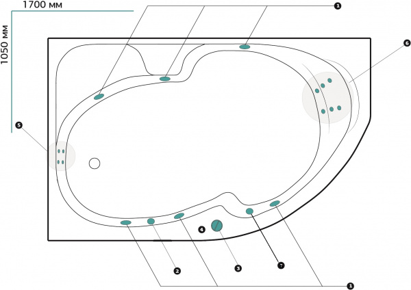   Marka One Diana 011710 +, 170x105 L