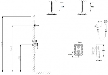   Bronze de Luxe Windsor 10138/1DF   