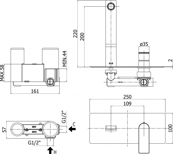  Paffoni Tango TA105CR   ,  