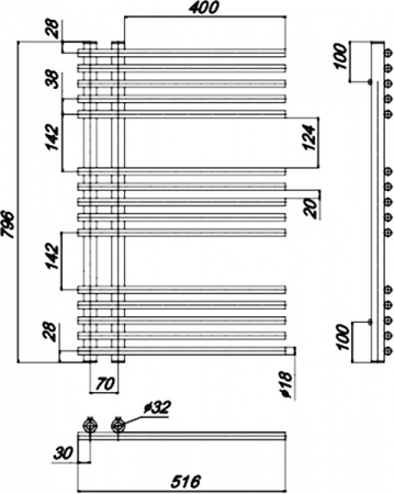 ����������������� ������� Ravak Style 516x800