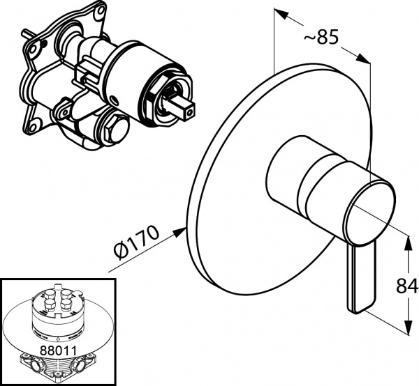  Kludi Zenta 386550575  