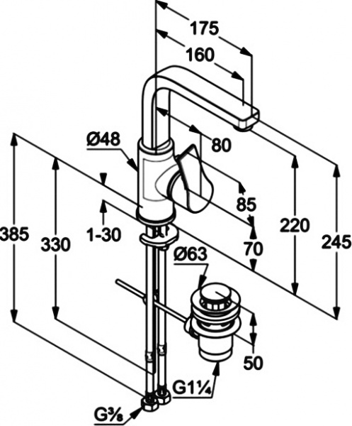  Kludi Zenta SL 480270565  