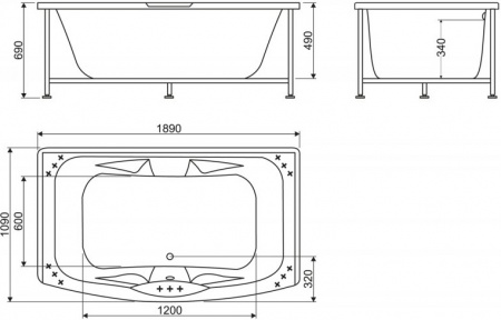   BelBagno BB105-190-110 190x110