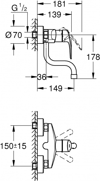  Grohe Eurosmart 31509003   