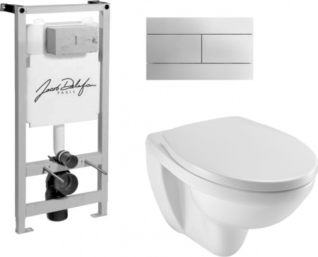 Комплект Jacob Delafon Patio E5504-NF-M16 кнопка хром Комплект Jacob Delafon Patio E5504-NF-M16 кнопка хром