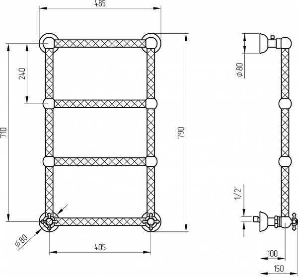   Migliore Cleopatra ML.CLE-HY.800.DO 79x48.5  