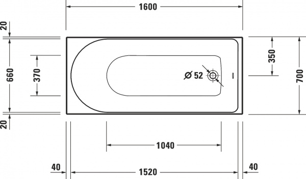   Duravit D-Neo 700472000000000 160x70