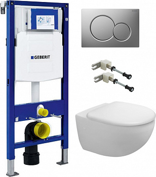 ��������  ������� ����������� ��� �������� Geberit Duofix UP320 111.300.00.5 + ������ ����� Geberit Sigma 01 115.770.46.5 ������� ���� + ���� ��� ������� ���������� Duravit Architec 2546090064 + ������-������� � �����������