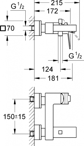  Grohe Sail Cube 23438000    