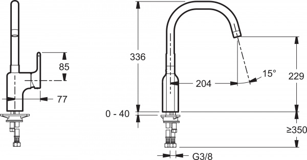  Jacob Delafon Singulier E10877-CP   