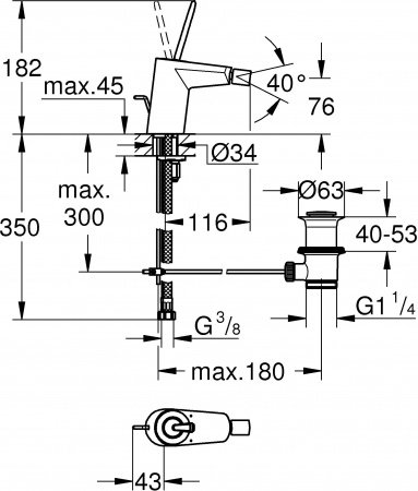  Grohe Eurodisc joy 24036000  