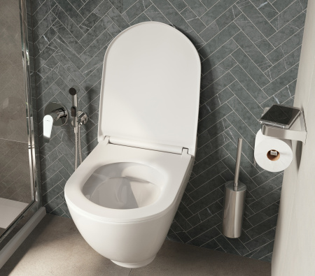 Комплект Унитаз подвесной STWORKI Rotenburg WH52 безободковый + Инсталляция VitrA 800-2018 с кнопкой смыва, хром Комплект Унитаз подвесной STWORKI Rotenburg WH52 безободковый + Инсталляция VitrA 800-2018 с кнопкой смыва, хром