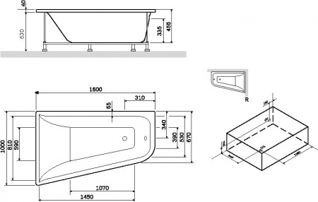   AM.PM Spirit V2.0 W72A-160R100W-A2 160x100   +    +  AM.PM  30    