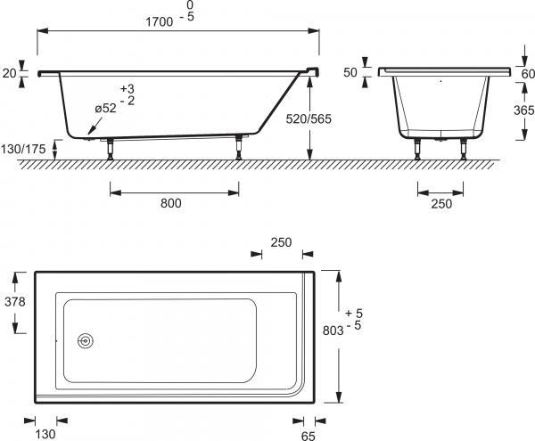   Jacob Delafon Formilia 170x80 L
