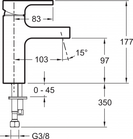  Jacob Delafon Strayt E98339-CP  
