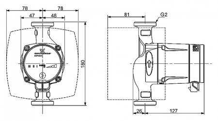 �������������� ����� Grundfos Alpha2 L 32-40 180